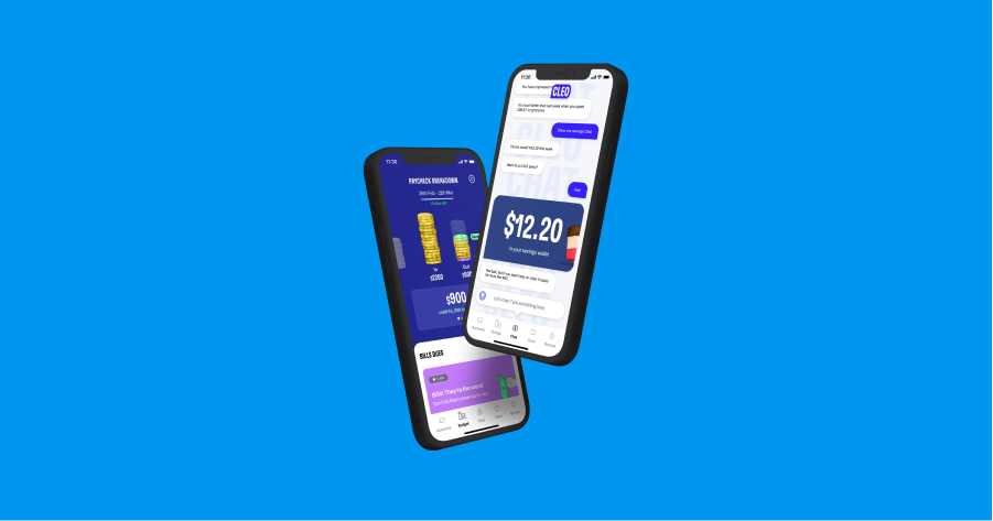 Мобильные банковские и финтех-приложения: Cleo банковское финтех-приложение, чат-боты